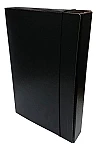 Caja oficio con elastico fibra negra lomo 2,5