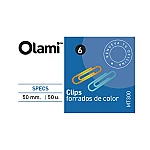 Clips Olami color Nº6 51mm 50u