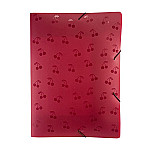 Carp. plast. Dello aroma A4 c/elástico cherry