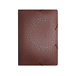 Carp. plast. Dello aroma A4 c/elástico choco