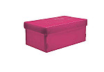 Caja organiz. plast. Dello mini rosa