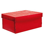 Caja organiz. plast. Dello mini rojo