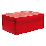 Caja organiz. plast. Dello mini rojo