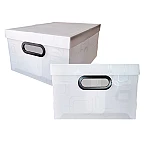 Caja organiz. plast. Dello mediana cristal