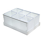 Caja organiz. plast. Dello c/6 porta objeto
