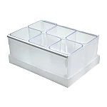 Caja organiz. plast. Dello c/6 porta objeto