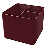 Porta objetos plast. Dello 3 div. cherry