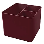 Porta objetos plast. Dello 3 div. cherry