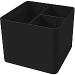 Porta objetos plast. Dello 3 div. negro