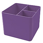 Porta objetos plast. Dello 3 div. violeta