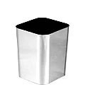 Porta lapiz plast. Dello metaliz. plata