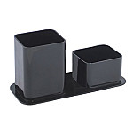 Porta lapiz/clip plast. Dello duo negro