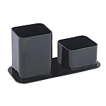 Porta lapiz/clip plast. Dello duo negro