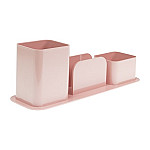 Porta objetos plast. Dello triple rosa