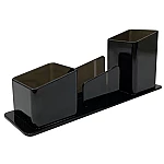 Porta objetos plast. Dello triple ahumado