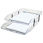 Bandeja papelera Dello doble cristal