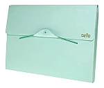 Clasificador plast. Dello A4 12 div. verde pastel