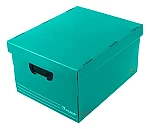 Caja arch. Plana c/tapa verde pastel