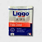 Folio Liggo A4 cristal  x100 40 mic