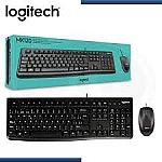 Combo Teclado y mouse Logitech USB MK120 Negro