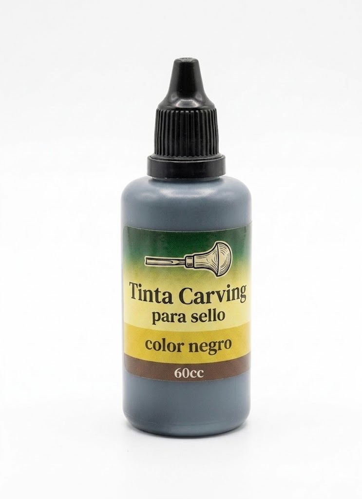 Tinta Carving para sello color negro 60cc