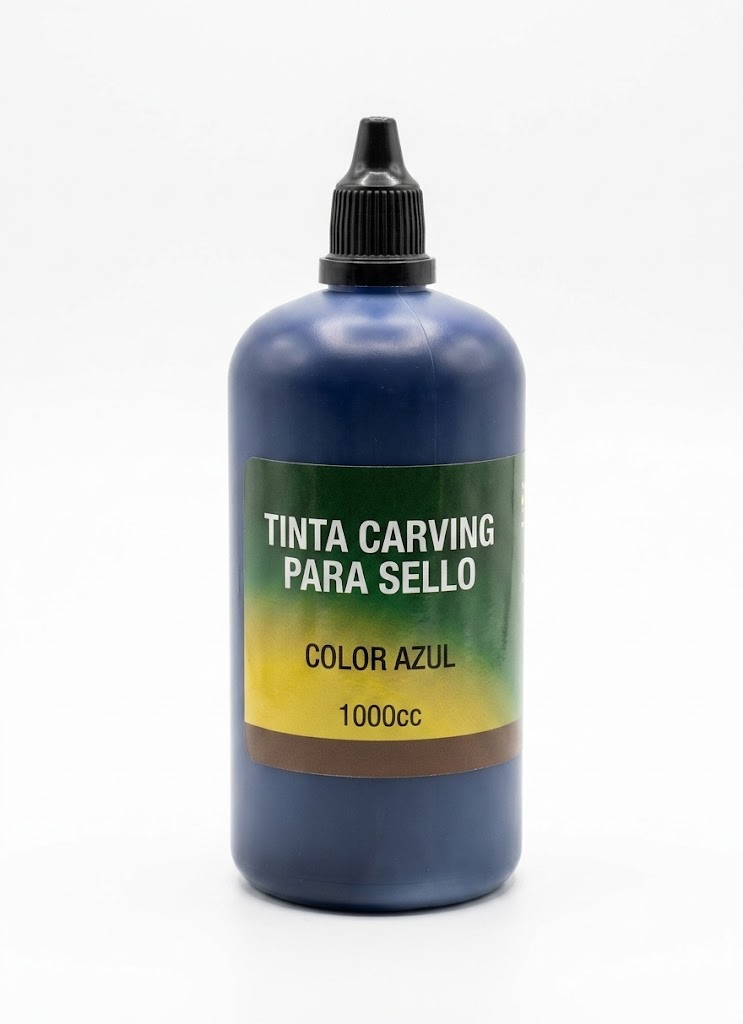 Tinta Carving para sello color azul 1000cc