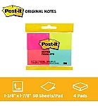 Nota adhesiva Postit 653 38x50 surtido