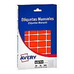 Etiq. Avery A36153 16.7x2.7 rojo