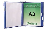 Funda Tarifold A3 azul vert.