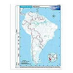 Mapa Rivadavia  N3 America del Sur politico