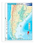 mapa  Rivadavia N°3 de la República Argentina (Físico-Político)