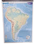 mapa Rivadavia N°5 de América del Sur (Físico-Político)