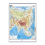 Mapa Escolar de Asia N°6 Cromo Físico-Político