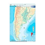 Mapa de la República Argentina N°5 Rivadavia Mapa de la República Argentina N°5 Rivadavia