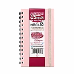 Agenda Nivel 10 bolsillo power rosa pastel