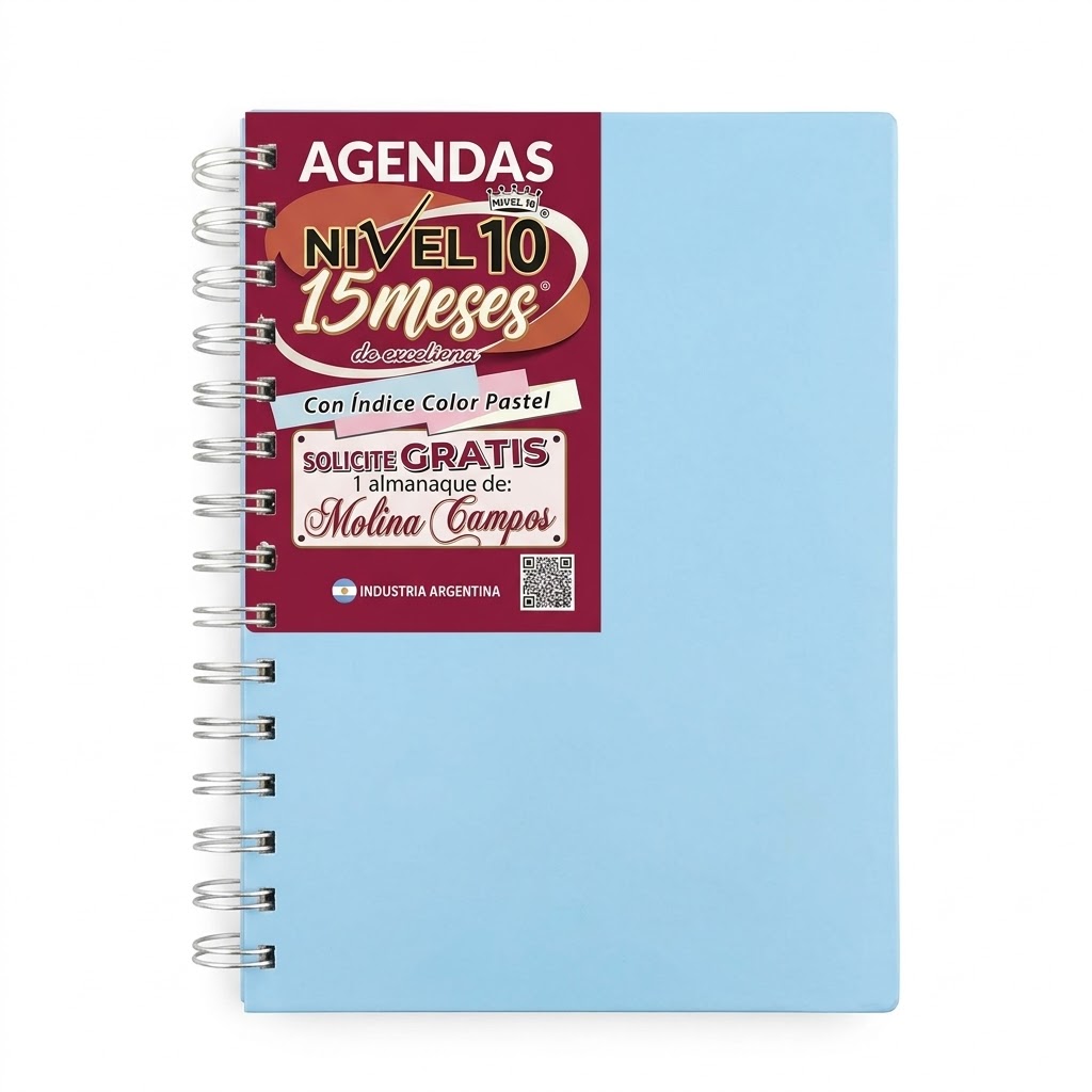 Agenda Nivel 10 semanal Nº7 top celes pastel