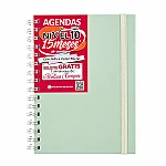 Agenda Nivel 10 semanal Nº7 top verde pastel