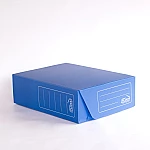 Caja archivo Plana Legajo 12 azul tapa volcada