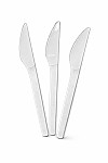 Cuchillo blanco x 100 unidades