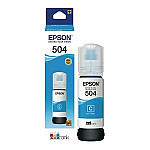 Botella tinta Epson T504 cian