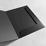 Carpeta presentacion A4 negro 2 Solapas
