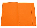 Carpeta presentacion A4 naranja 2 solapas