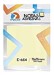 Nota adhesiva Ezco 75x75 amarillo 100 hjs